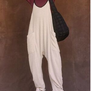 NWT Free People Hot Shot Cuddle Up Onsie Ivory Small